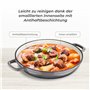 MasterPro Unique | Faitout de Cuisine Bas avec Couvercle | Faitout de 30,5 cm | Blanc | Fabriqué en Fonte | Anses ergonomiques |