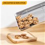 Velaze Plaque Pâtisserie et Grille INOX, Plaque de Cuisson avec Volette de 4 Pcs, Plateau Patisserie sans Revêtement, Plat à Rôt