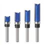 WSOOX Lot de 4 Fraises à Affleurer Avec Tige de 6 mm - Anneau de Démarrage Sur le Dessus - Pour Bois