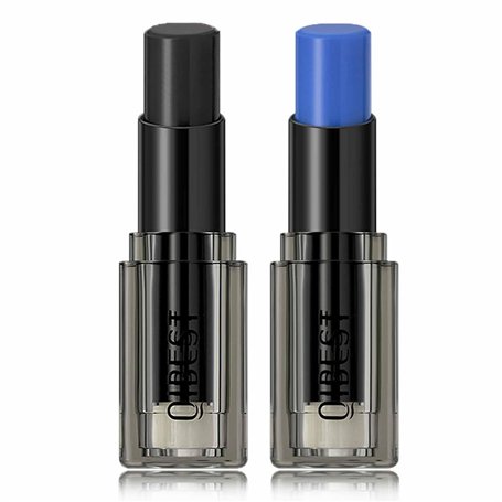 Rouge à lèvres noir et bleu