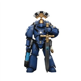 JoyToy Warhammer 40k : Ultramarines MKVI Tactical Squad Sargeant avec Power Sword Figurine d'action à l'échelle 1:18