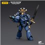 JoyToy Warhammer 40k : Ultramarines MKVI Tactical Squad Sargeant avec Power Sword Figurine d'action à l'échelle 1:18