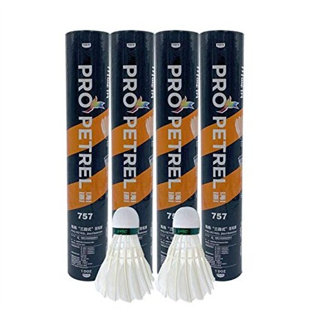 Propetrel 757 Lot de 12 navettes de badminton hybrides 3 en 1 Speed 77