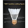 Propetrel 757 Lot de 12 navettes de badminton hybrides 3 en 1 Speed 77