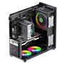 GameMax Spark Pro Gaming Cube Boîtier PC de Jeu modulaire ATX, Double Panneaux latéraux en Verre trempé, USB 3.0 – Type C | Noir