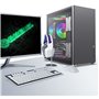 GameMax Spark Pro Gaming Cube Boîtier PC de Jeu modulaire ATX, Double Panneaux latéraux en Verre trempé, USB 3.0 – Type C | Noir
