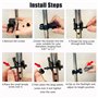 Kit porte - canne et lampe de poche LED pour rouleaux d'entraînement, déambulateurs, fauteuils roulants - Universal béquille Hol