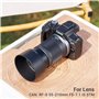 JJC ET-60B Pare-Soleil à baïonnette pour l'objectif Canon RF-S 55-210mm F5-7.1 is STM sur l'appareil Photo Canon EOS R10 R50 R7 