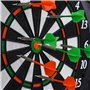 HOMCOM Cible Jeu de fléchettes électronique 27 Jeux jusqu'à 8 Joueurs LED Haut-Parleur Noir