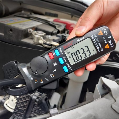 BSIDE ACM91 Pince Ampèremétrique Numérique 1mA Pince Multimètre TRMS pour Mesure Courant de Fuite AC DC 6000 Comptes Testeur de