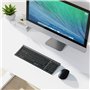 iClever Ensemble clavier souris sans fil Bluetooth avec souris, double mode rechargeable (Bluetooth 5.0 + 2.4 G), clavier sans f