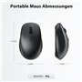 iClever Ensemble clavier souris sans fil Bluetooth avec souris, double mode rechargeable (Bluetooth 5.0 + 2.4 G), clavier sans f
