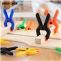 MAXPOWER Pince a Ressort 22-Pièces,Pince de Serrage 60 mm x 18 Pièces et 85 mm x 4 Pièces Pince Bricolage Plastique,Pince à Ress
