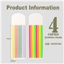 640Pcs Bandes Marqueurs de Page Coloré Onglets d’Index Bandes Surligneur Notes Pages Autocollants Demi-Transparence Tampons Note