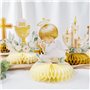 Lot de 8 Décoration Table Baptême Centres de Table Communion en Nid d'Abeille Décoration Baptême Communion Confirmation