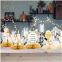 Lot de 8 Décoration Table Baptême Centres de Table Communion en Nid d'Abeille Décoration Baptême Communion Confirmation