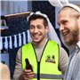BETESSIN Gilet Futur MariéGAME OVER en Jaune Fluo Déguisement EVG Homme Accessoire Drôle Idée Cadeau Enterrement de Vie de Garço