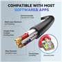Autel Enet OBD 2 Câble pour Codage BMW Série F G, Câble Interface Ethernet vers OBD II OBDII, Compatible avec Logiciel BMW E-SYS