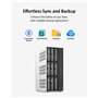TERRAMASTER T9-450 9Bay NAS Storage - Serveur de Stockage Réseau Haute Vitesse avec CPU Atom C3558R Quadricœur, 8 Go de Mémoire 