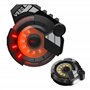 VSGO Mini lampe de poche porte-clés - Mini lampe ronde EDC Clip magnétique - Rechargeable par USB - Lampe frontale d'extérieur r