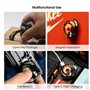 VSGO Mini lampe de poche porte-clés - Mini lampe ronde EDC Clip magnétique - Rechargeable par USB - Lampe frontale d'extérieur r