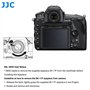 JJC Oculaire en Silicone Souple avec Verre Optique pour Nikon D800 D800E D810 D810A D850 D700 D500 DF D5 D4S D4 D3S D3 D2Xs D2X 