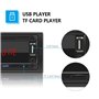 WEPARTICULAR autoradio Bluetooth Mains Libres 1 DIN autoradio Lecteur MP3 Audio numérique Interface ISO FM/USB/SD/AUX-in