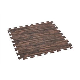 Tapis de sol effet bois pour piscine et spa