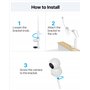 ZOSI Support Universel Flexible de Caméra Surveillance, Installer la Caméra sans Perçage ni Vis, Compatible avec Babyphone Monit