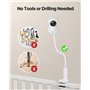 ZOSI Support Universel Flexible de Caméra Surveillance, Installer la Caméra sans Perçage ni Vis, Compatible avec Babyphone Monit