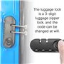 Be In Your Mind 4pcs Serrure de Mot de Passe pour Bagages Serrure de Sécurité à Code de Mot Passe à 3 Chiffres Cadenas à Vis Mot