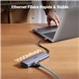 UGREEN Revodok 109 Hub USB C HDMI 4K 60Hz Ethernet Gigabit PD 100W Lecteur de Carte SD TF Multi Data Ports 2A2C 9 en 1 Docking S