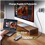 UGREEN Revodok 109 Hub USB C HDMI 4K 60Hz Ethernet Gigabit PD 100W Lecteur de Carte SD TF Multi Data Ports 2A2C 9 en 1 Docking S