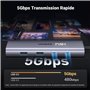 UGREEN Revodok 109 Hub USB C HDMI 4K 60Hz Ethernet Gigabit PD 100W Lecteur de Carte SD TF Multi Data Ports 2A2C 9 en 1 Docking S