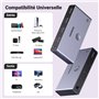 UGREEN Switch HDMI 2.1 8K 60Hz Commutateur 4K 120Hz 3 Entrées 1 Sortie 1080P Dolby Vision Atmos HDR 3D Haute Vitesse 48Gbps Comp