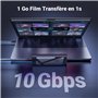 UGREEN Boîtier SSD M.2 NVMe SATA 10 Gbps USB 3.2 Gen 2 Adaptateur Disque Dur Externe pour NVME NGFF M MB Key 2230 2242 2260 2280