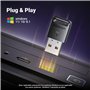 UGREEN Dongle Bluetooth 5.4 Clé USB PC Adaptateur Faible Latence pour Clavier Souris Casque Manette de Jeu Enceinte Écouteurs Pl