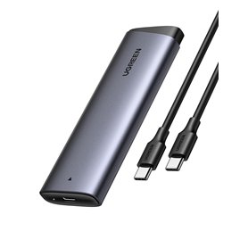UGREEN Boîtier SSD M2 NVMe PCIe 10 Gbps USB 3.2 Gen 2 Adaptateur Disque Dur Externe Aluminium pour M.2 2230 2242 2260 2280