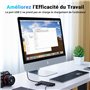 UGREEN 10Gbps Hub USB C vers 4 USB C 3.2 Gen2 Adaptateur Multiport Câble 30CM Compatible avec iPhone 16 15 Série MacBook iPad Pr