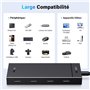 UGREEN 10Gbps Hub USB C vers 4 USB C 3.2 Gen2 Adaptateur Multiport Câble 30CM Compatible avec iPhone 16 15 Série MacBook iPad Pr