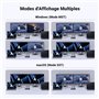 UGREEN KVM Switch HDMI2.0 Commutateur KVM DP 4K 60Hz 2 Entrées 2 Sories avec 3 Ports USB A USB C 3.0 5Gbps PD 100W pour MacBook 