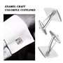 Create idea 2pcs Boutons de Manchette pour Hommes Classique Bouton de Manchette de Chemise pour Hommes Père Marié Vêtements Acce