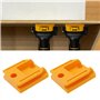 Create idea Lot de 6pcs Porte-outils Muraux à Trois Trous en Plastique sans Fil pour Rangement d'outils Support Mural Compatible