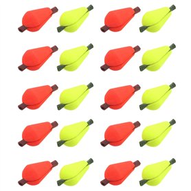 Create idea 20 Pièces Flotteur de Pêche à La Mouche en Mousse Indicateur de Frappe Goutte d'eau Bobber Accessoire Fluorescent Ja