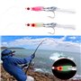 Create idea 10 Pièces Leurres de Pêche Crochet de Pêche Lumineux Appâts de Pêche à La Morue Accessoires de Pêche en Plumes pour 