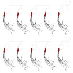Create idea 10 Pièces d'argent Tinsel Maquereau Plumes Hameçons pour Morue Lieu Jaune Et Pêche en Mer avec Leurres Appâts Access