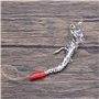 Create idea 10 Pièces d'argent Tinsel Maquereau Plumes Hameçons pour Morue Lieu Jaune Et Pêche en Mer avec Leurres Appâts Access