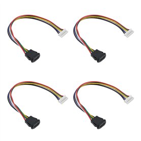 The Lord of the Tools Lot de 4 câbles terminaux étanches USB-C vers 6 broches pour connecter des appareils mobiles