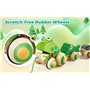 Hape Famille Grenouille Jouet en Bois 1 an à Tirer- Dès 12 Mois- Pour Motricité, Imagination & Dextérité de l'Enfant- Jouet à Ti