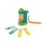 Hape Microscope pour Enfants Scientifique - Microscope Portable en Bambou Adapté aux Enfants de 4 Ans et Plus - Grossissement En